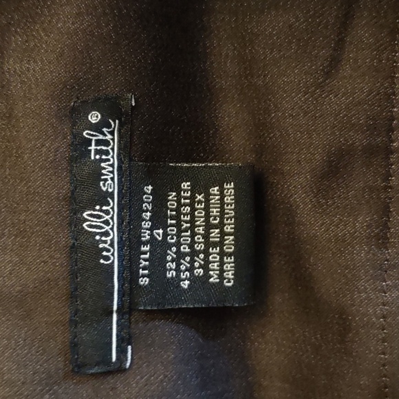 Willi Smith Brown Short Sleeved Dress Size 4 - Picture 5 of 7